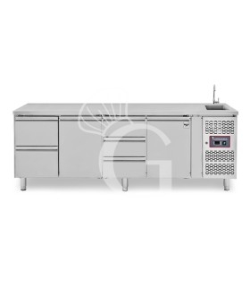 copy of Tavolo refrigerato - 2 porte - Prof. 700 - temperatura -2°C/+8°C