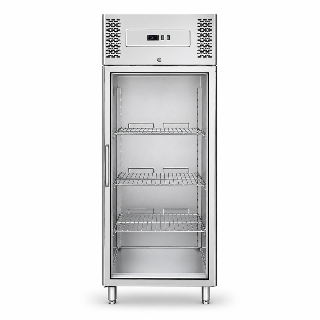 Tiefkühlschrank (650 L), Temperatur -18°C/-22°C, Glastür