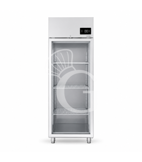 Tiefkühlschrank (700 L), Umluftkühlung, Glastür, -18°C/-22°C, Energieklasse D