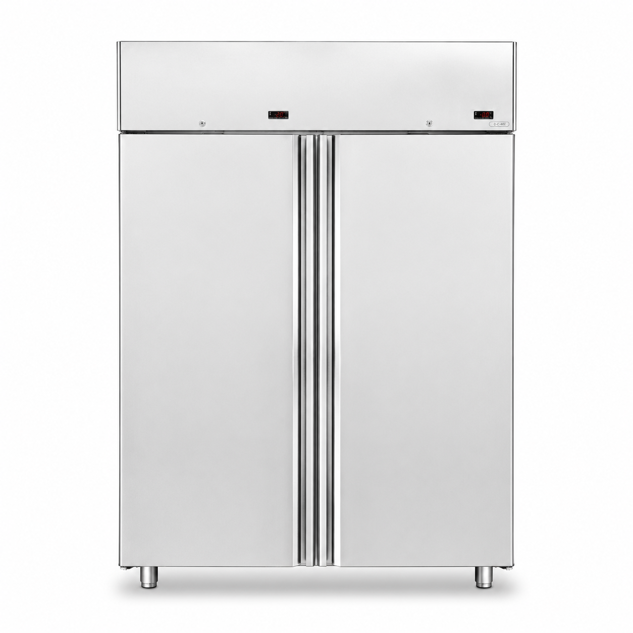 Kombinierter Tiefkühlschrank BT + BT (1400 Liter), Umluftkühlung, 2-türig, doppelte Temperatur -18°C/-22°C, externer Motor