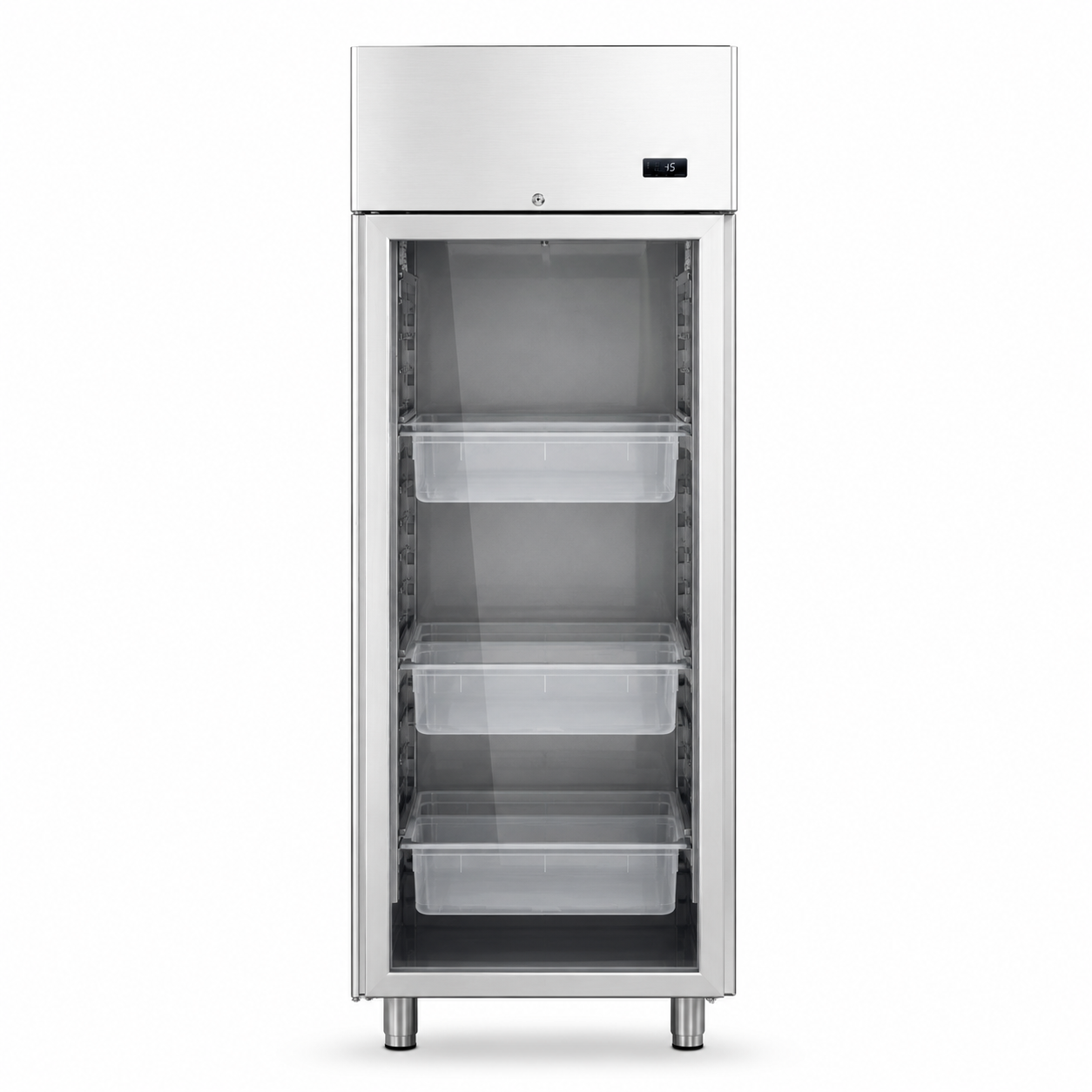 Kühlschrank Fisch/Molkereiprodukte (700 L), Glastür, Umluftkühlung, -5°C/+10°C