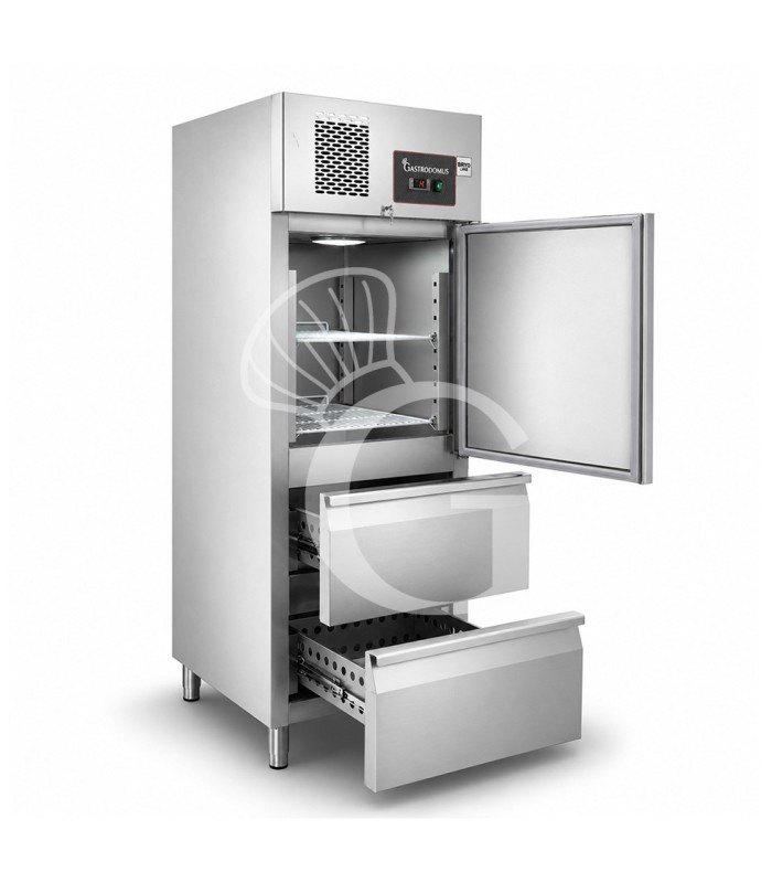 copy of Armadio refrigerato ventilato TN - porta in vetro - capacità 650 LT - tropicalizzato