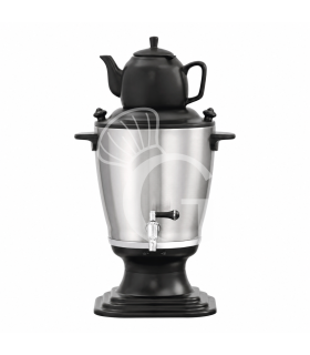 Samowar/Teemaschine, Edelstahl und Kunststoff, 3,2 L, B 270 nn x T 275 mm x H 495 mm