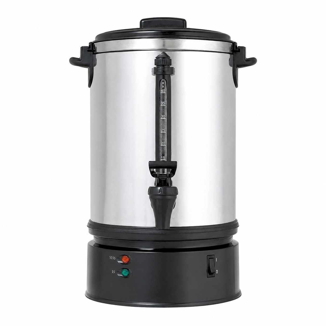 Kaffeedispenser/Heißgetränke-Dispenser, ABS und Edelstahl, 7 L (40 Tassen), Durchmesser: 290 mm, H 440 mm