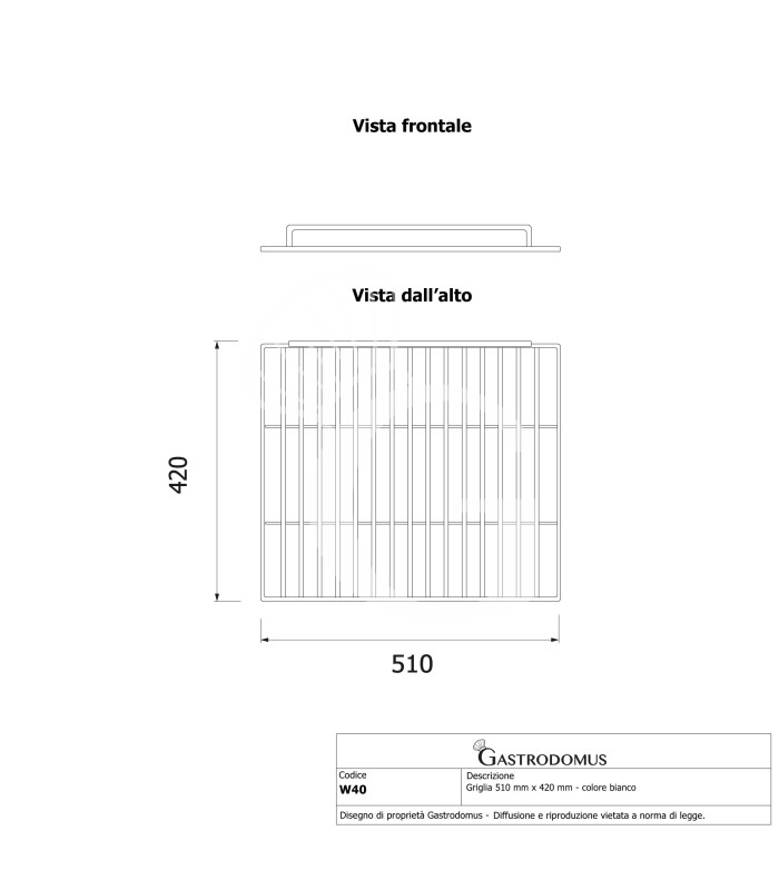 copy of Griglia plastificata 330 mm x 430 mm