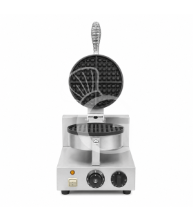 Waffeleisen mit Backplatte aus Teflon, 1000 W, B 255 mm x T 435 mm x H 255/570 mm