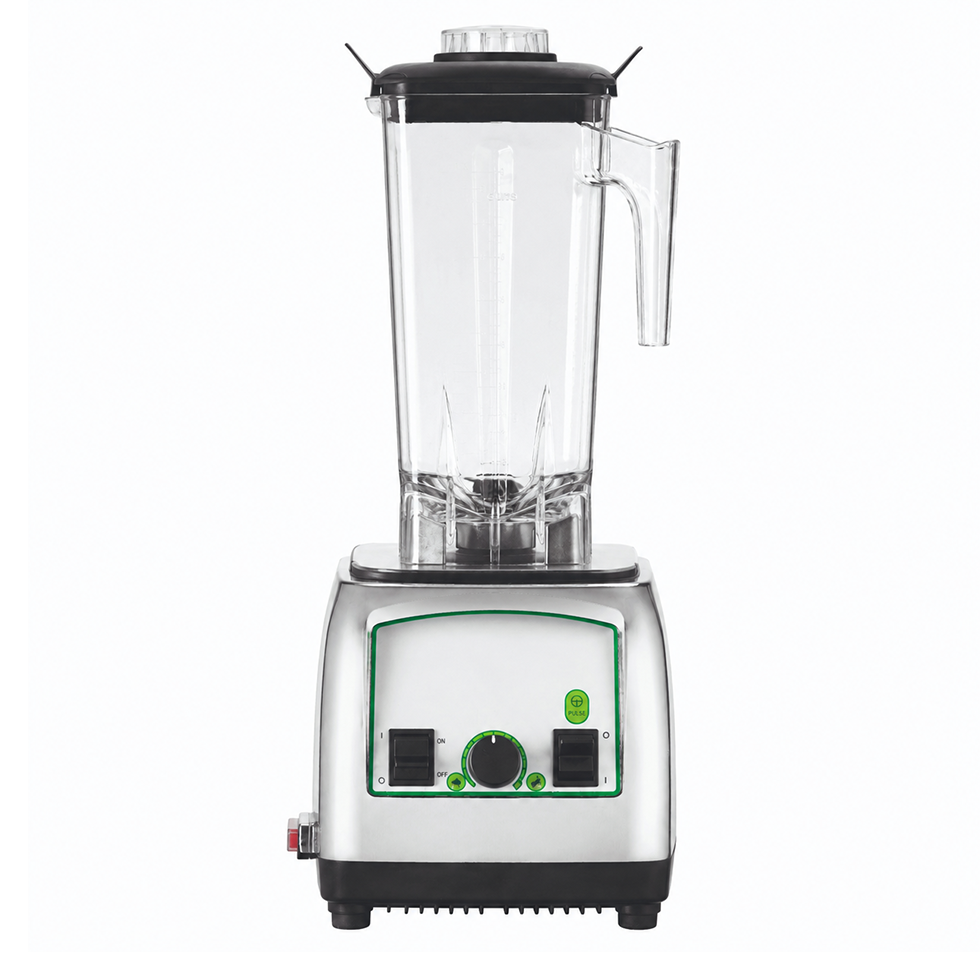 Standmixer/Barmixer aus verchromtem Kunststoff, Lexanbecher (2 L), 1500 W, B 190 mm x T 220 mm x H 490 mm