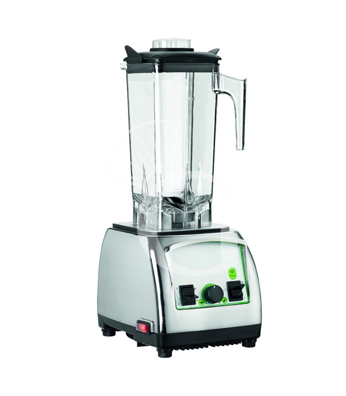 Standmixer/Barmixer aus verchromtem Kunststoff, Lexanbecher (2 L), 1500 W, B 190 mm x T 220 mm x H 490 mm
