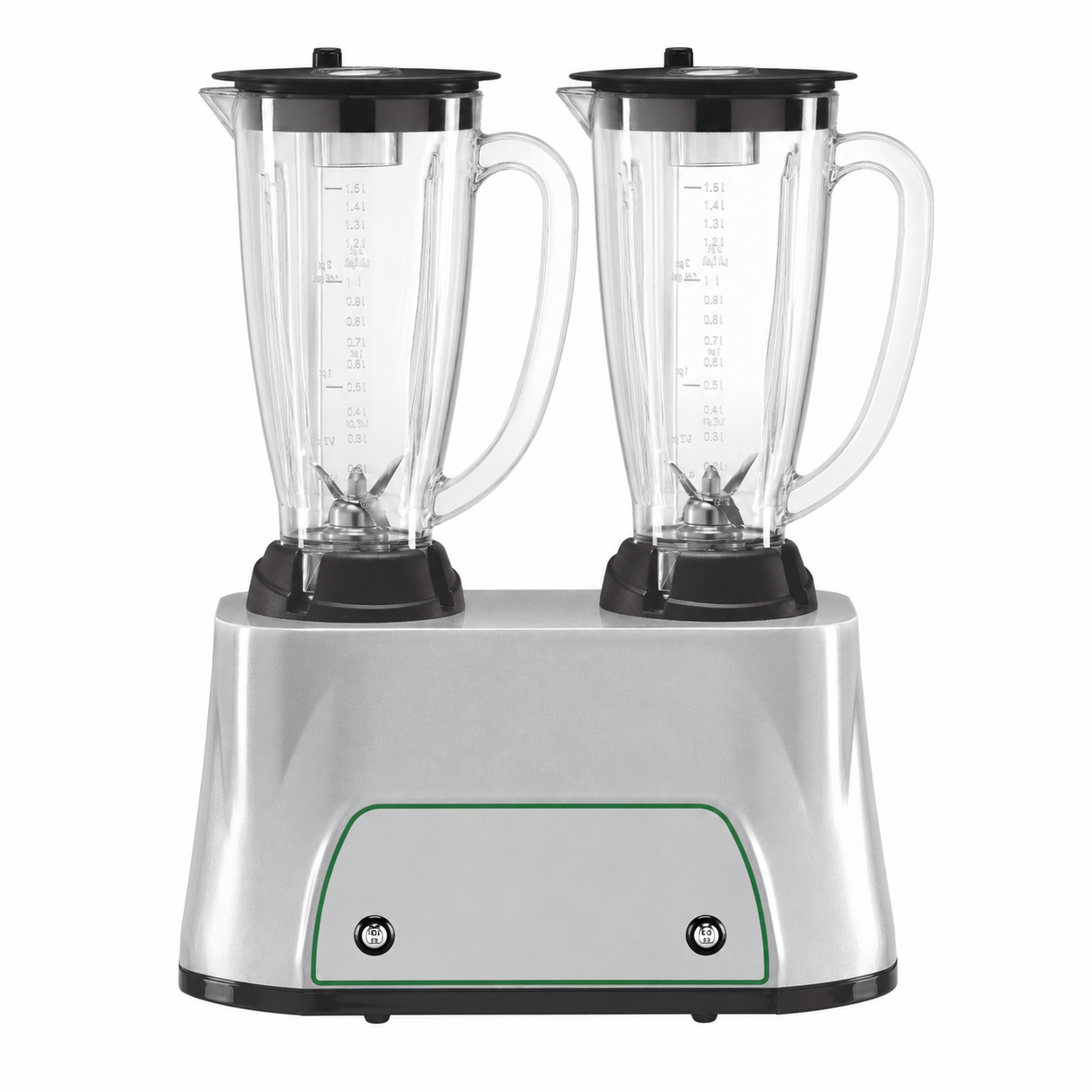 Dual-Barmixer, 2 Lexanbecher (1,5 L+ 1,5 L), 350 W + 350 W, B 380 mm x T 210 mm x H 490 mm