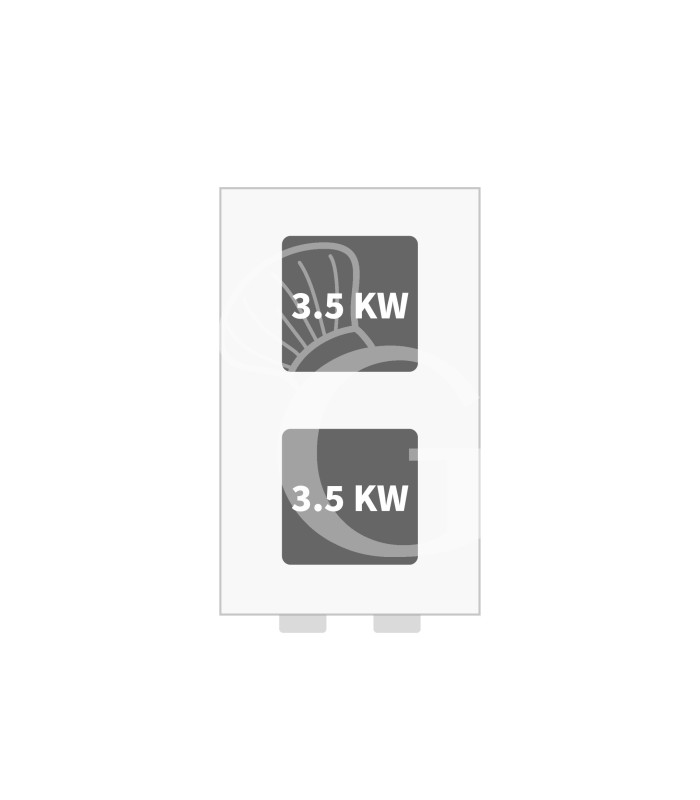 Professioneller Elektroherd mit 2 quadratischen Kochplatten, offener Unterbau, Tiefe 900 mm