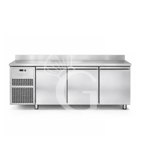 copy of Tavolo refrigerato 3 porte con alzatina Prof. 700 mm - temperatura -18°C/-22°C
