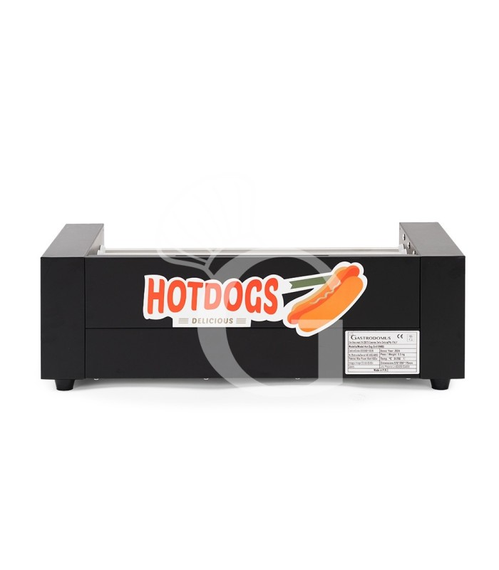 Hot Dog Grill, 5 Rollen, 1000 W, B 580 mm x T 250 mm x H 215 mm