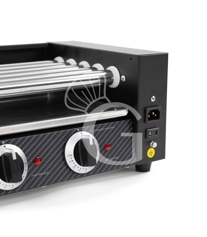 Hot Dog Grill, 5 Rollen, 1000 W, B 580 mm x T 250 mm x H 215 mm