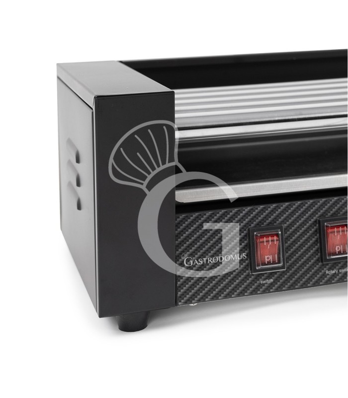 Hot Dog Grill, 5 Rollen, 1000 W, B 580 mm x T 250 mm x H 215 mm
