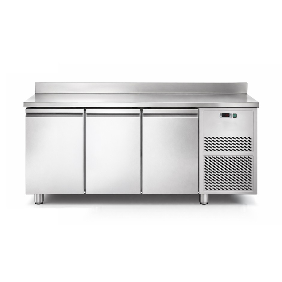 copy of Tavolo refrigerato 3 porte con alzatina Prof. 700 mm - temperatura -18°C/-22°C