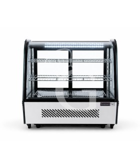Tisch-Kühlvitrine, Umluftkühlung, 120 L,  0°C/+12°C, B 702 mm x T 568 mm x H 686 mm