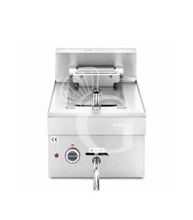Profi Elektro - Fritteuse mit 1 Becken (10 Liter), Tischgerät, Leistung 7,5 kW – dreiphasig