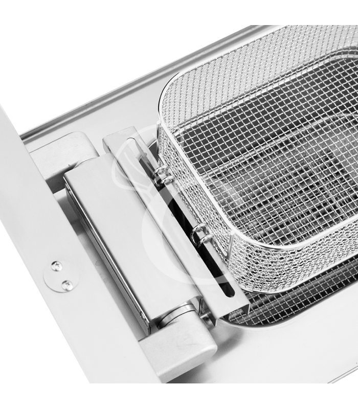 Profi Elektro - Fritteuse mit 1 Becken (10 Liter), Tischgerät, Leistung 7,5 kW – dreiphasig