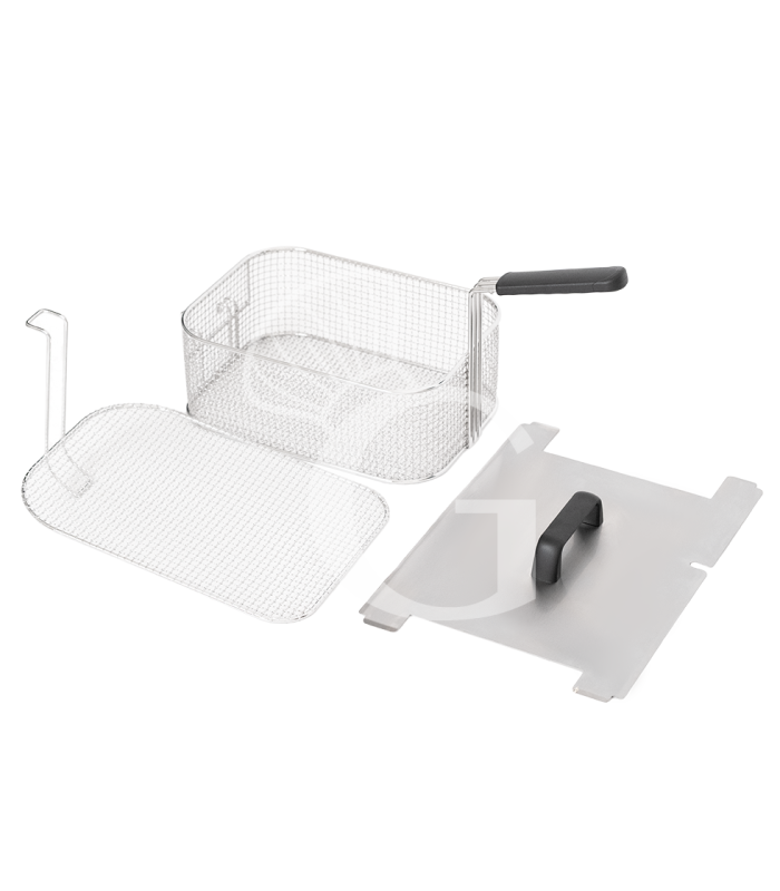 Profi Elektro - Fritteuse mit 1 Becken (10 Liter), Tischgerät, Leistung 7,5 kW – dreiphasig