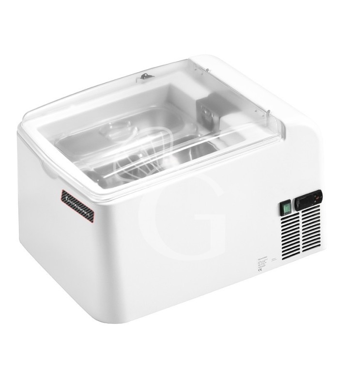 Tisch Eisvitrine, 0/-22°C, B 505 mm x T 680 mm x H 400 mm