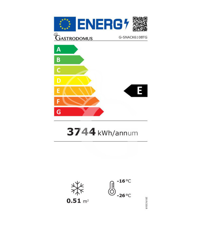 copy of Armadio refrigerato statico ECO - temperatura -18°C/-22°C - 130 LT - porta in vetro