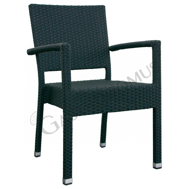 Stuhl "ECO", Aluminium, mit Überzug aus Polyethylenfäden