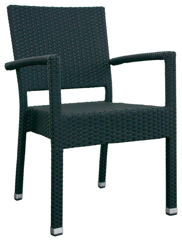 Stuhl "ECO", Aluminium, mit Überzug aus Polyethylenfäden
