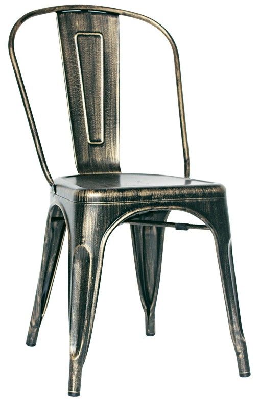 Metallstuhl "RETRÒ", Vintage-Stil