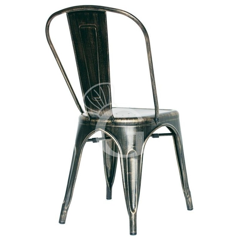 Metallstuhl "RETRÒ", Vintage-Stil