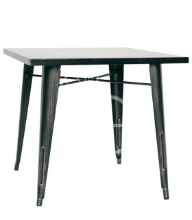 Indoor - Metalltisch, lackiert, Antik-Effekt, B 820 mm x T 820 mm x H 760 mm