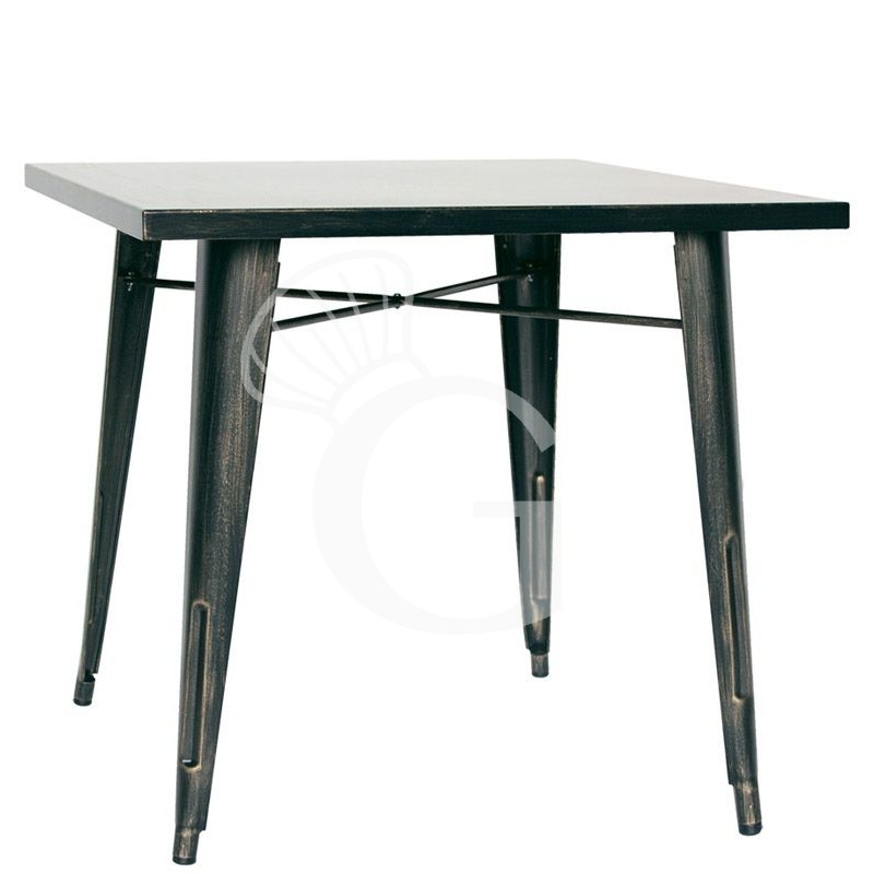 Indoor - Metalltisch, lackiert, Antik-Effekt, B 820 mm x T 820 mm x H 760 mm Indoor - Metalltisch, lackiert, Antik-Effekt, B 820 mm x T 820 mm x H 760 mm