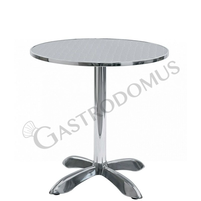 Outdoor-Tisch, rund, Aluminium und Edelstahl,  Ø 700 mm