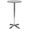 Outdoor-Tisch, rund, Aluminium und Edelstahl, Höhe 1060 mm, Ø 600 mm