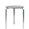 Tisch, rund, Aluminium und Stahl, 3-beinig, Ø 700 mm