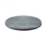 Werzalit - Tischplatte, grau, rund, für den Außenbereich, Ø 700 mm