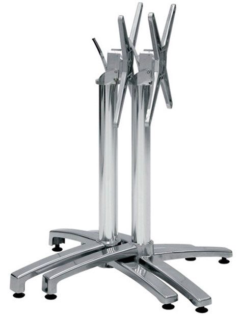Doppeltes Tischgestell, klappbar, Aluminium, H 720 mm