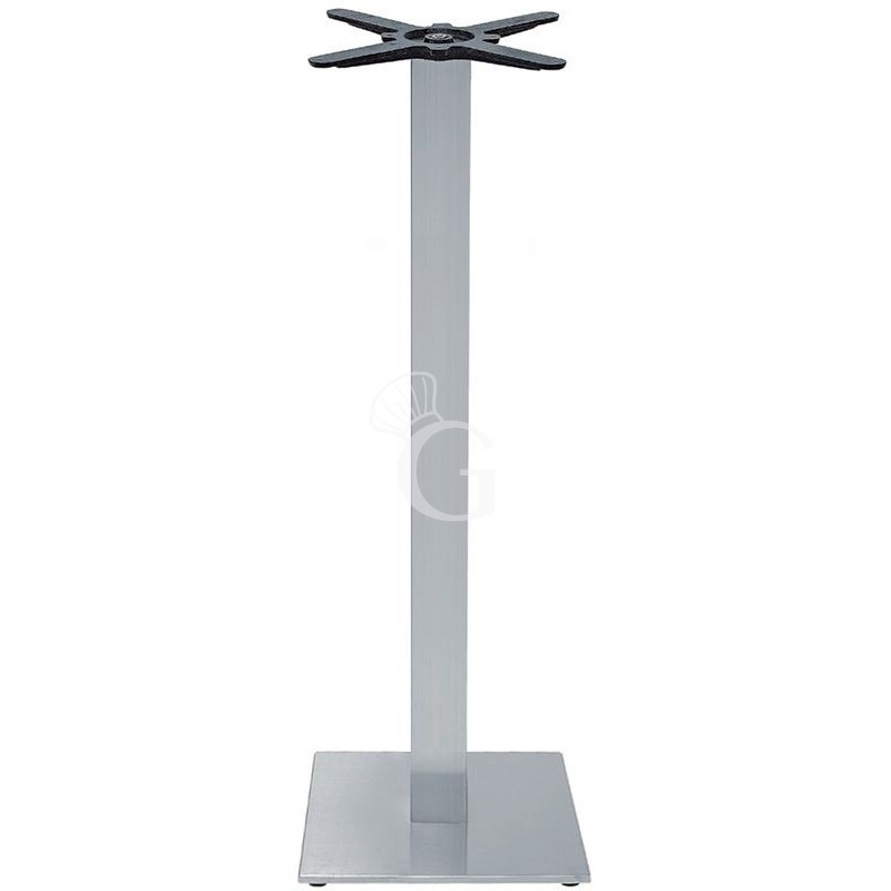 Tischgestell, satinierter Edelstahl, H 1800 mm