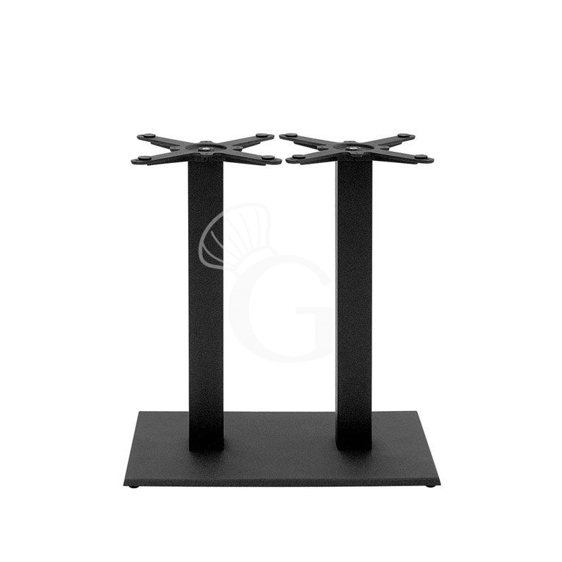 Base doppia in ghisa verniciata altezza 72cm