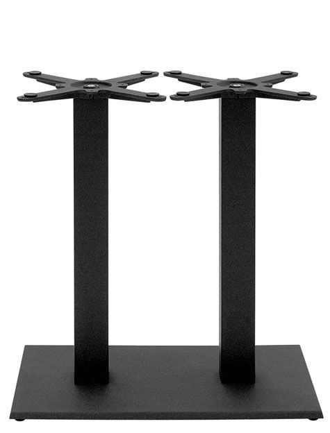 Base doppia in ghisa verniciata altezza 72cm