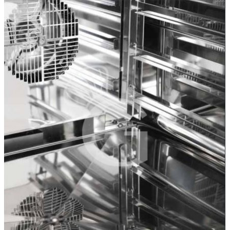 Elektro Heißluftofen für Brioches, Luftbefeuchter, Flügeltür, mechanische Steuerung, einphasig, 4 Backbleche GN2/3 Elektro Heißluftofen für Brioches, Luftbefeuchter, Flügeltür, mechanische Steuerung, einphasig, 4 Backbleche GN2/3