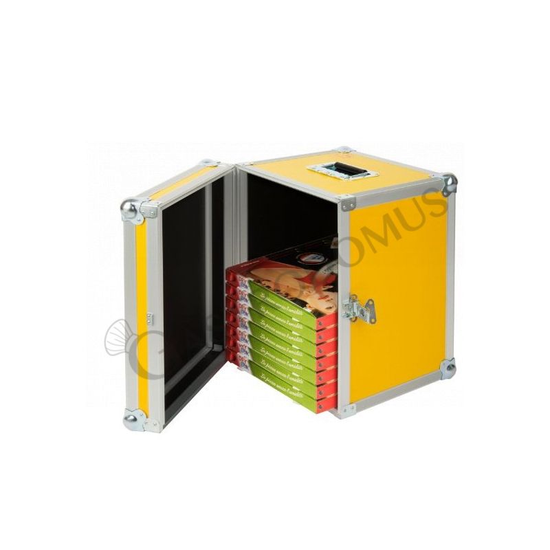 Pizza-Transportbox, Thermobox, harter Zellkunststoff, B 520 mm x T 520 mm x H 350 mm