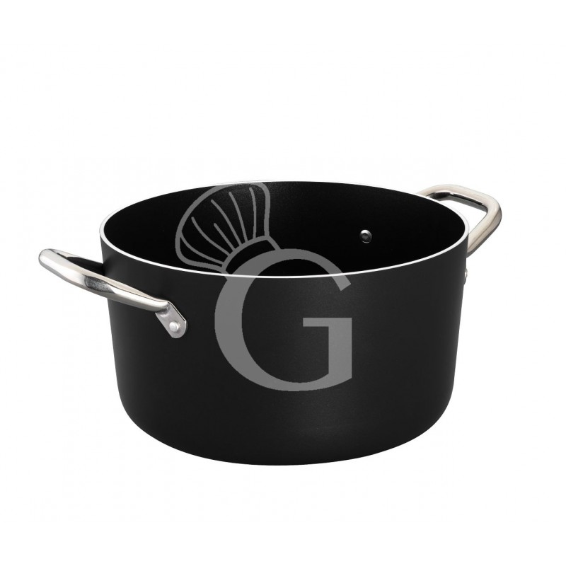 Hochrandkasserolle – Aluminium – Antihaftbeschichtung – Induktion – Durchmesser 16 cm – Höhe 8 cm
