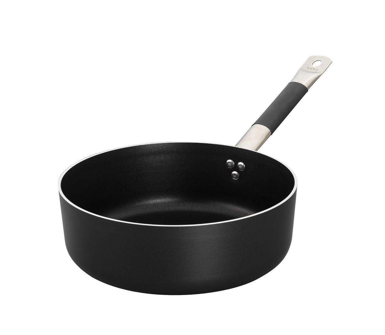 Stielkasserolle / Stieltopf (5,6 Liter), niedrig, Aluminium, Antihaftbeschichtung, Induktionsboden, Ø 280 mm, H 90 mm