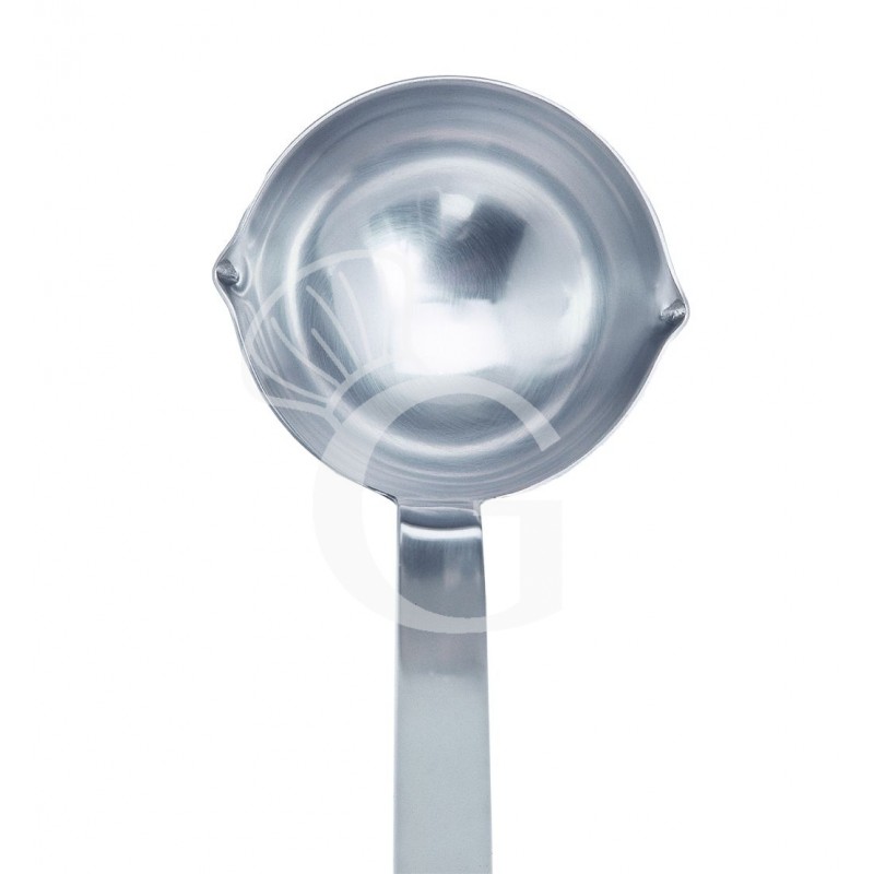 Saucenlöffel / Schöpflöffel mit beidseitigem Ausguss, Ø 65 mm, Grifflänge 310 mm
