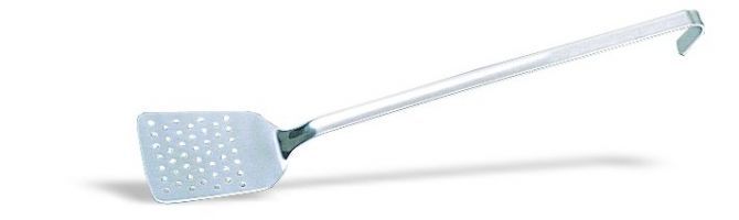 Pfannenschaufel / Pfannenwender, gelocht, Grifflänge 360 mm, Schaufellänge 100 mm