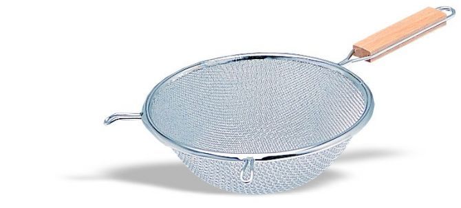 Sieb / Passiersieb, doppelmaschig, Ø 130 mm, Grifflänge 150 mm