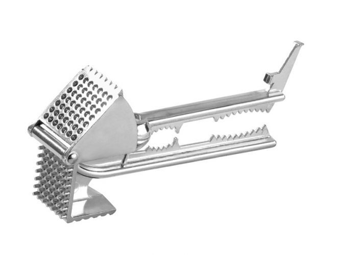 Knoblauchpresse – Edelstahl – B 20 cm x H 9 cm x T 4 cm