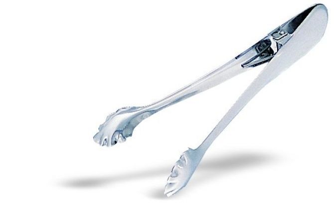 Eiswürfelzange, Edelstahl, L 185 mm