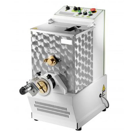 Nudelmaschine mit Nudelschneidemesser und Untergestell, Fassungsvermögen: 8 kg, Produktionleistung: 25 kg/Std., dreiphasig