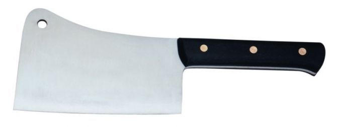 Hackmesser / Küchenbeil, Edelstahl, Klingenlänge 240 mm, Gewicht 1,75 kg